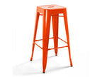 Meublori shiny metal bar stool