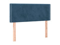 Dark Blue LED Headboard 80x5x78/88 cm Velvet