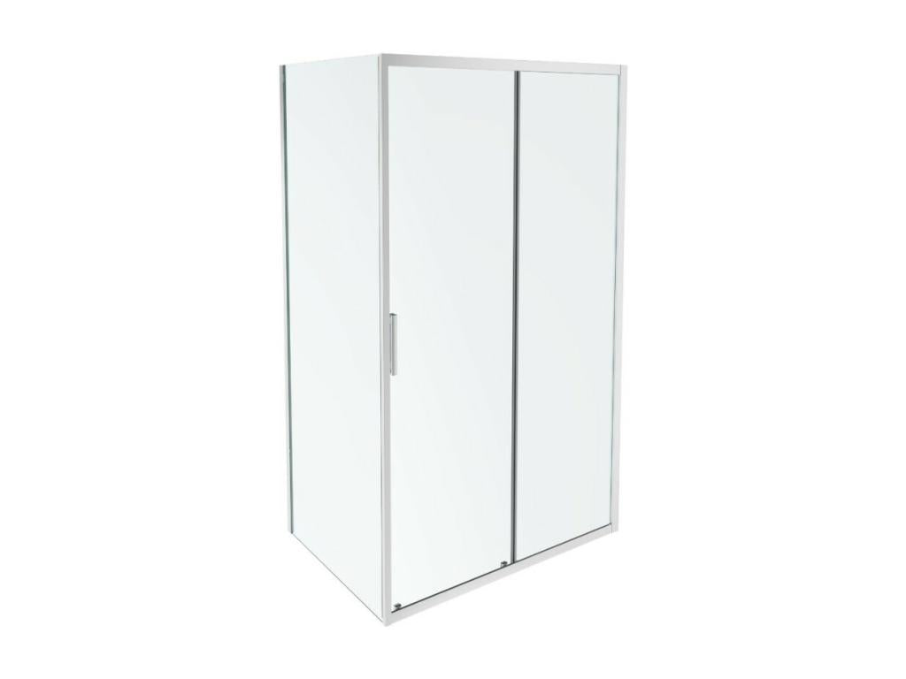 Meublori shower enclosure: The ingenious sliding door for corner installation 100x70