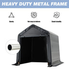 Outdoor Storage Shed and Carport Canopy: Portable Shelter for Bikes, Motorcycles, and Garden Storage
