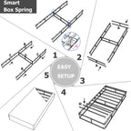 FSCHOS 7 Inch Metal Box Spring, Basics Mattress Foundation, No Legs