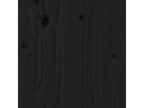 Black Headboard 80.5x4x100 cm Solid Pine Wood