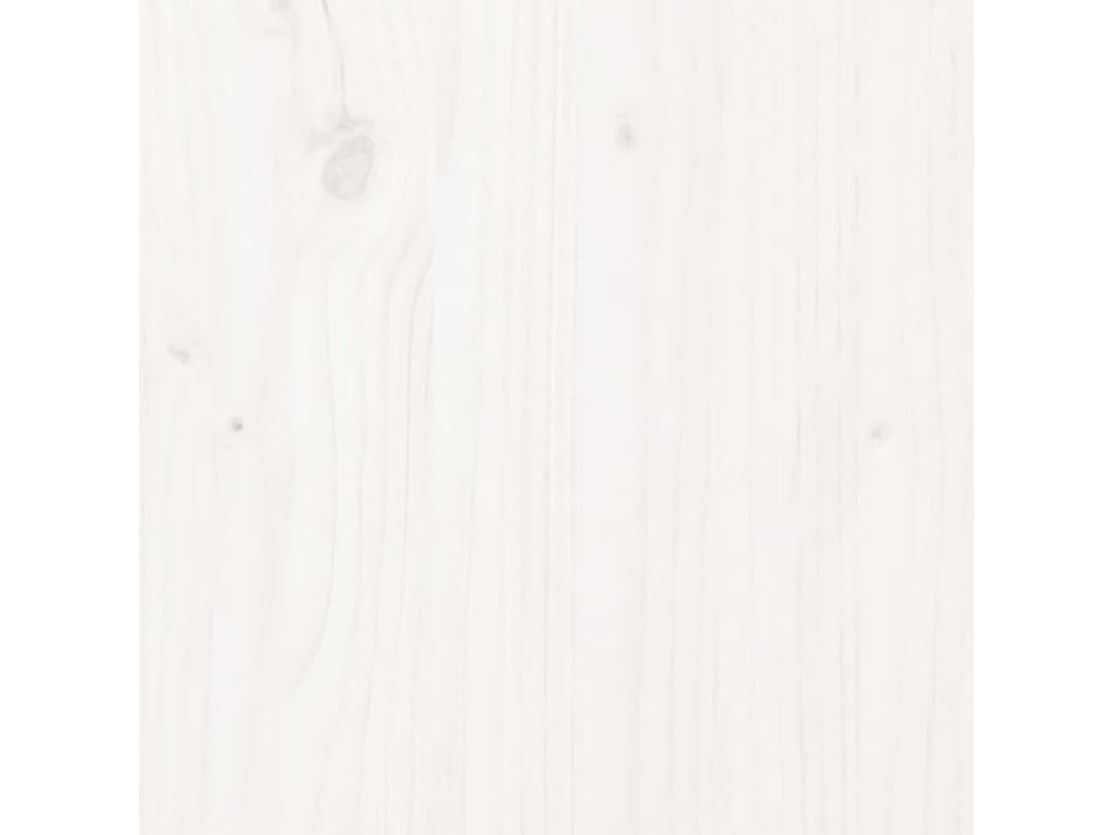 White Headboard 159.5x3x80.5 cm Solid Pine Wood