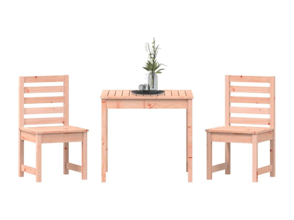 3-piece solid wood garden bistro set Meublori