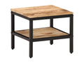 Coffee table 35x35x30 cm solid raw mango wood
