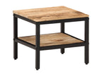 Coffee table 35x35x30 cm solid raw mango wood