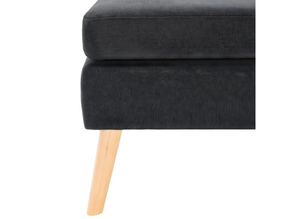 Dark Grey Fabric Footrest