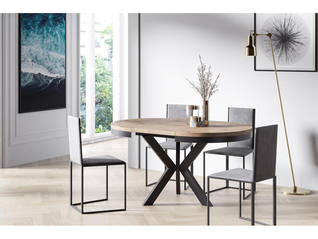 Meublori DT100 Dining Table 100x138x76 Natural