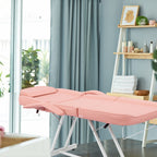 73 Adjustable Beauty Salon Spa Massage Bed Tattoo Chair with Stool