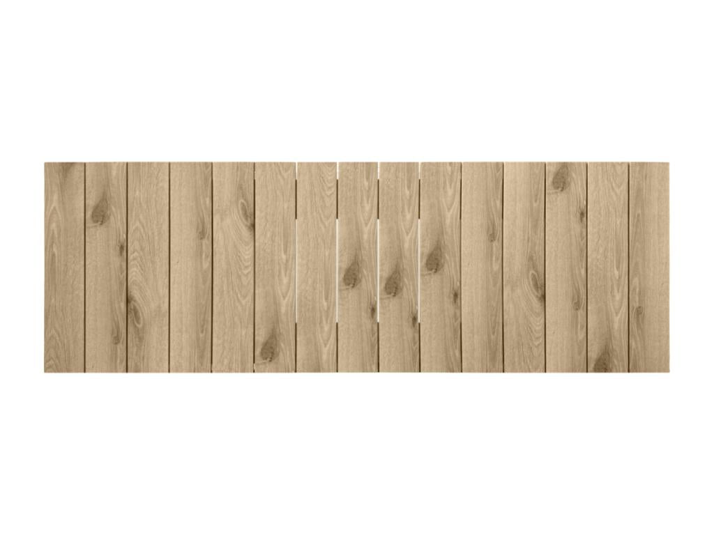 Meublori Vertical Pallet Style Recycled MDF Wood Headboard 150x46 Beds 150 - Cambrian Wood