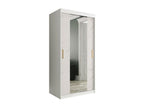 Laviecasa 252 White Matt Wardrobe - White Marble 200x100x62cm Sliding Wardrobe Doors KVZF80818