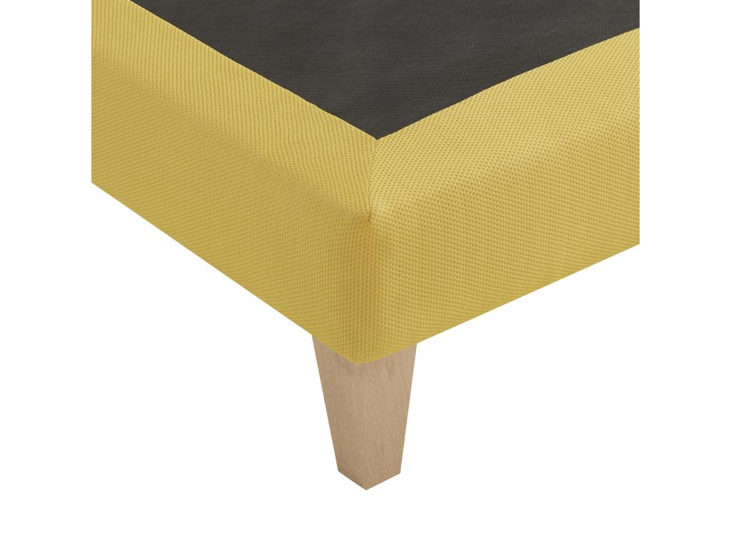 Aurore Yellow Upholstered Decorative Bed Base - Laviecasa 120x190 VXKJ04359