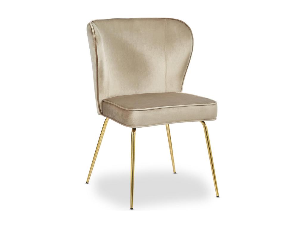 Set of 2 Meublori Design Velvet Chairs 79cm Meublori