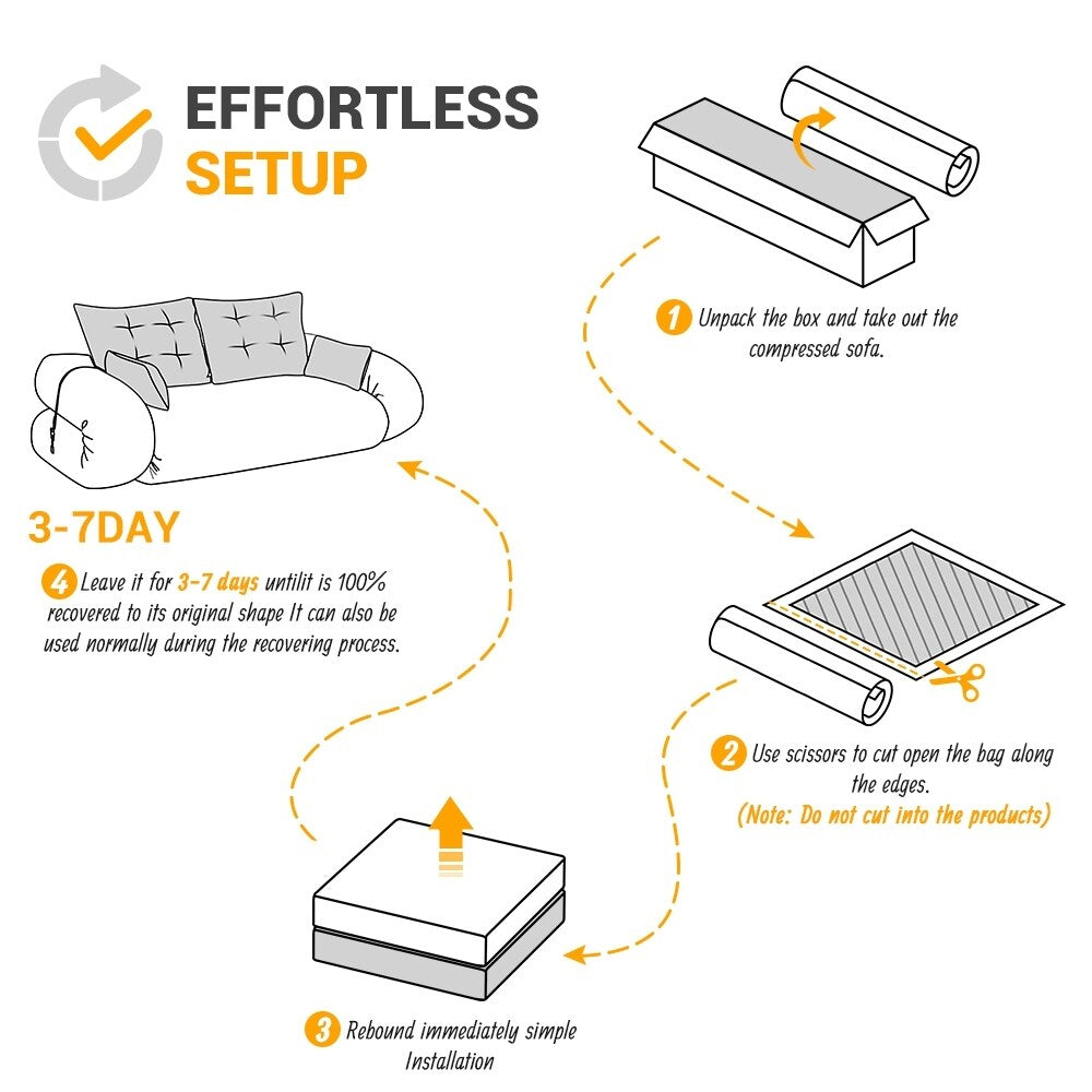 78.7 Multi-Functional Foldable Sofa Bed