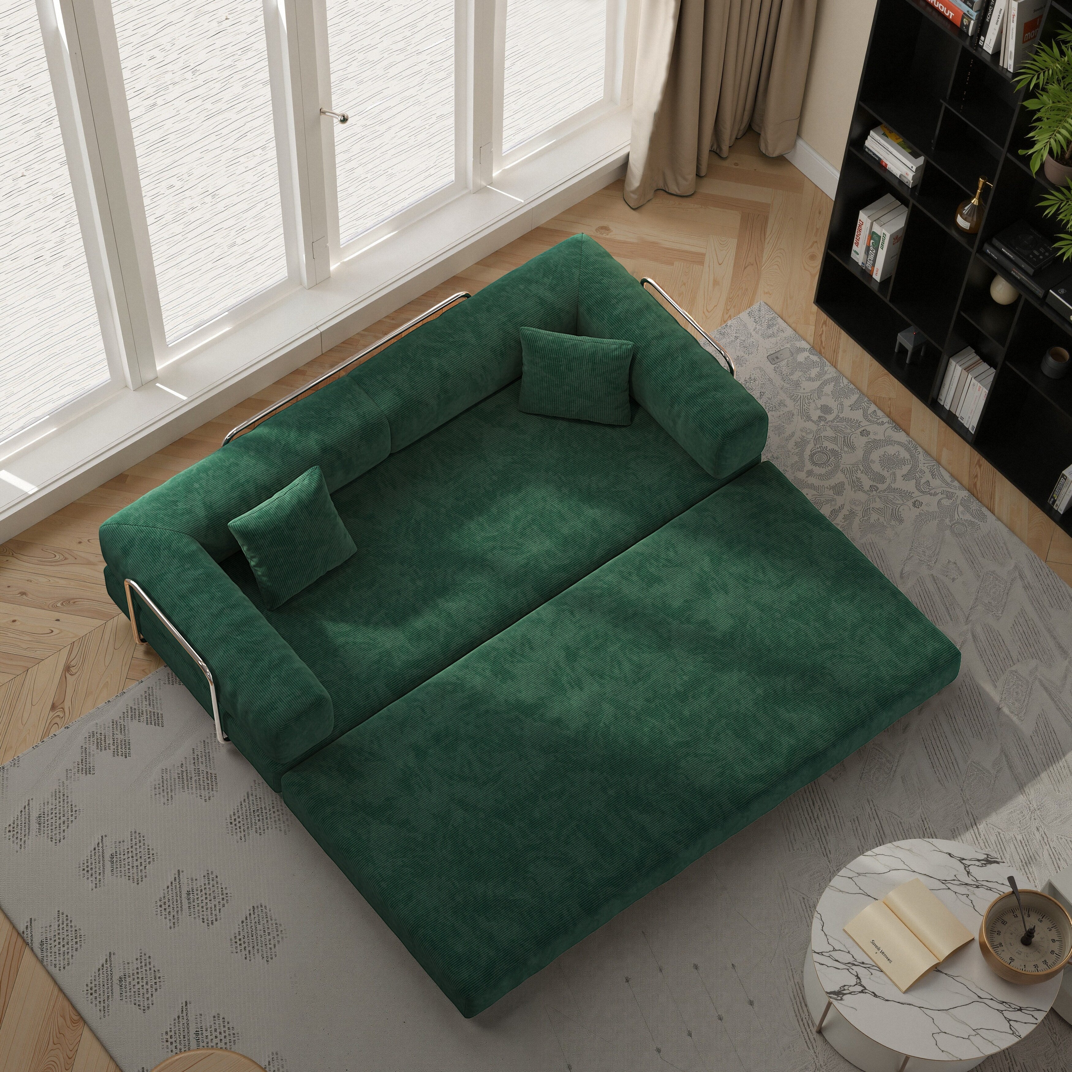 78.8inch Modular Sectional Sofa, Convertible Pudding Block Sofa, Floor Standing Sofa Bed Arm Comfort Sofa Bed