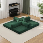 78.8inch Modular Sectional Sofa, Convertible Pudding Block Sofa, Floor Standing Sofa Bed Arm Comfort Sofa Bed