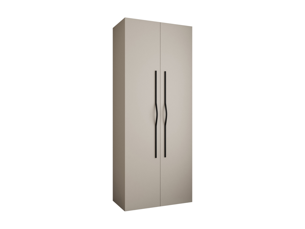 Como 2 245.5/100/40 2-door hinged wardrobe cashmere/black