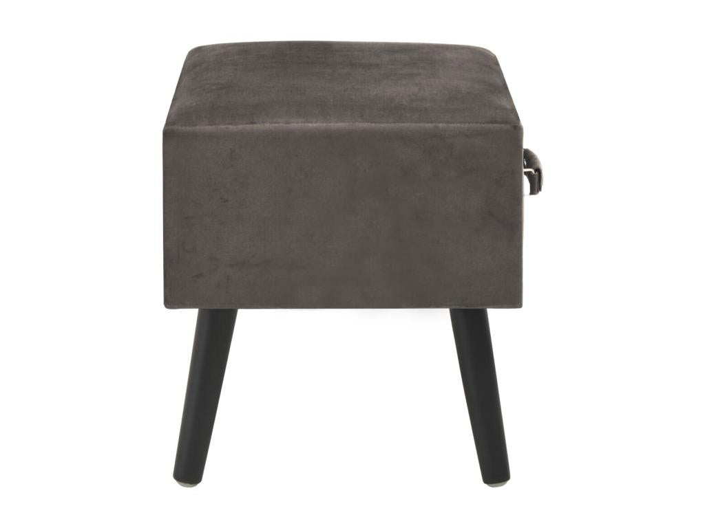 Grey bedside table 40x35x40 cm 1402090