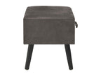 Grey bedside table 40x35x40 cm 1402090