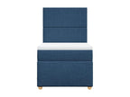Laviecasa bed base with mattress, blue, 90x200 cm, fabric VSAW13567