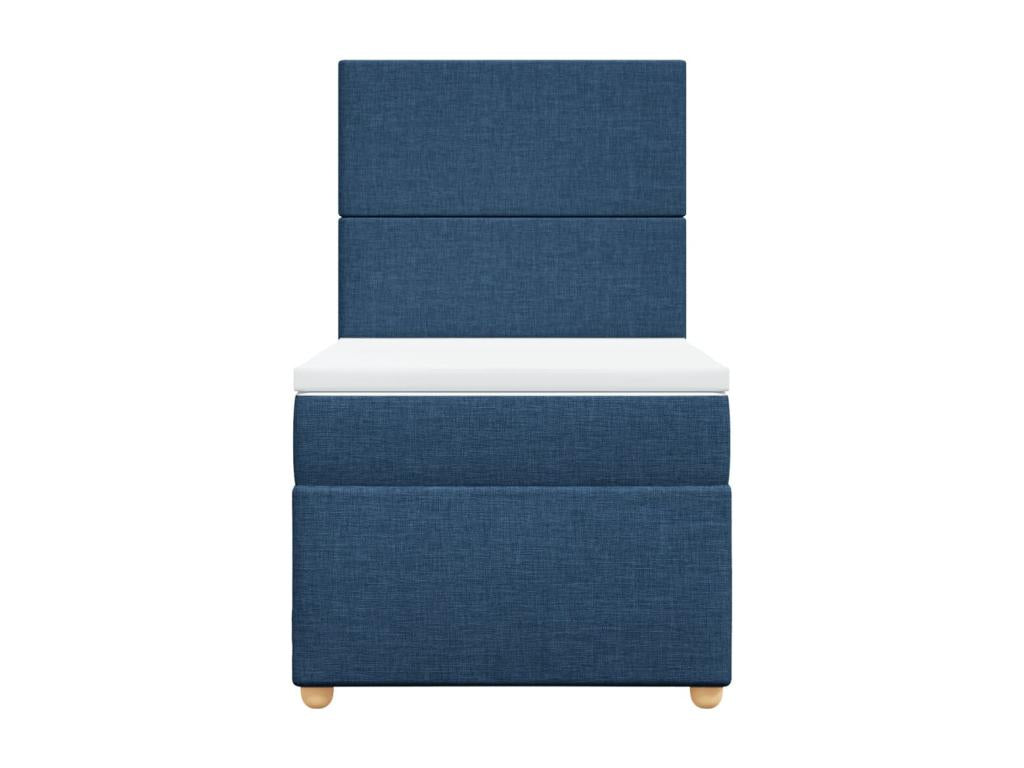 Laviecasa bed base with mattress, blue, 90x200 cm, fabric VSAW13567