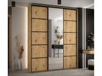 Meublori 5 Sliding Door Wardrobe 235.2/190/45 3 Doors Meublori/Black