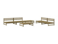 6-piece garden furniture set made of impregnated pine wood