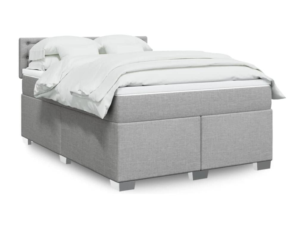Laviecasa bed base with light grey mattress 140x200cm Fabric IZVC62872