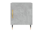 2-piece bedside tables, concrete grey, 40x40x50 cm, engineered wood