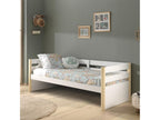 Meublori - Daybed 90x200cm White and Wood