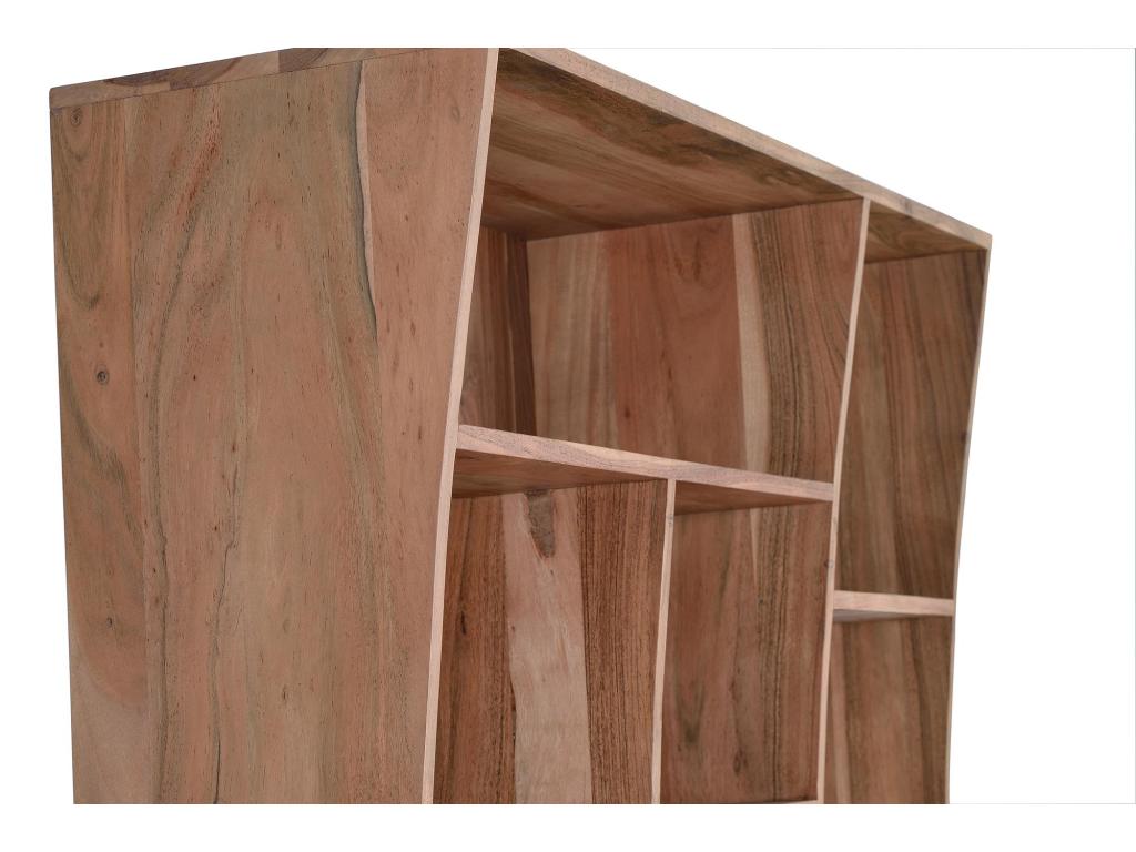 Wooden bookcase from Laviecasa Marrón.Giner y Colomer.200x38x120 UCBI77110