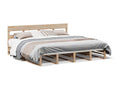 Bed frame without mattress 180x200 cm solid pine wood