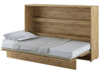 Meublori Horizontal Murphy Bed 120x200 cm Oak Meublori Foldable Bed Wall Bed Consus