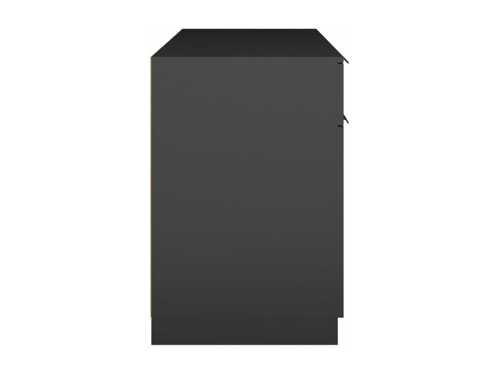 Brown wooden desk/table 100x50x75 cm 02 0023884