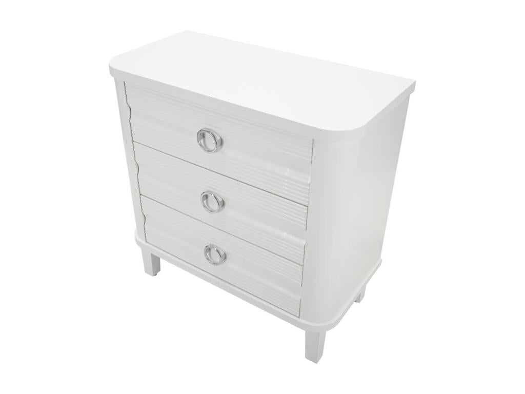 GLOSSY CHEST OF DRAWERS 81x40x84 CM
