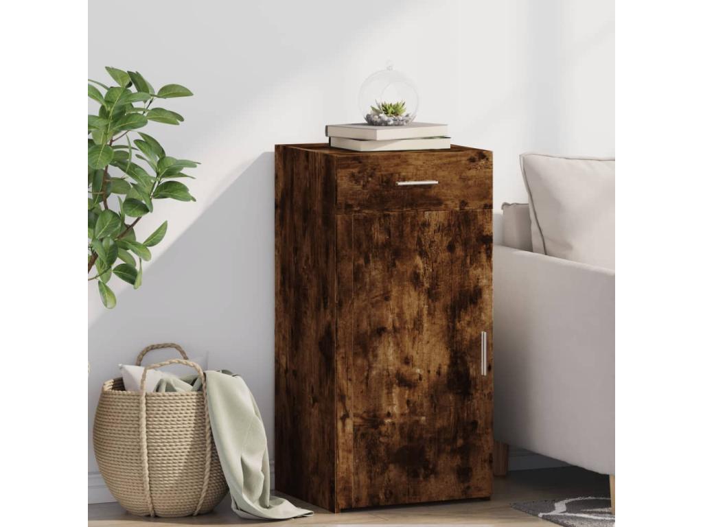 Smoked oak sideboard 45x42.5x93 cm engineered wood