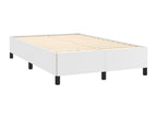 White faux leather bed frame (mattress not included) 120x190 cm