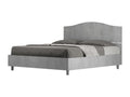 Meublori 160x200 storage bed, concrete grey