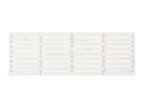 Wall-mounted headboard, white, 206x3x63 cm, solid pine wood