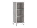 Laviecasa grey shelving unit 34.5x32.5x90cm engineered wood HBPG84008
