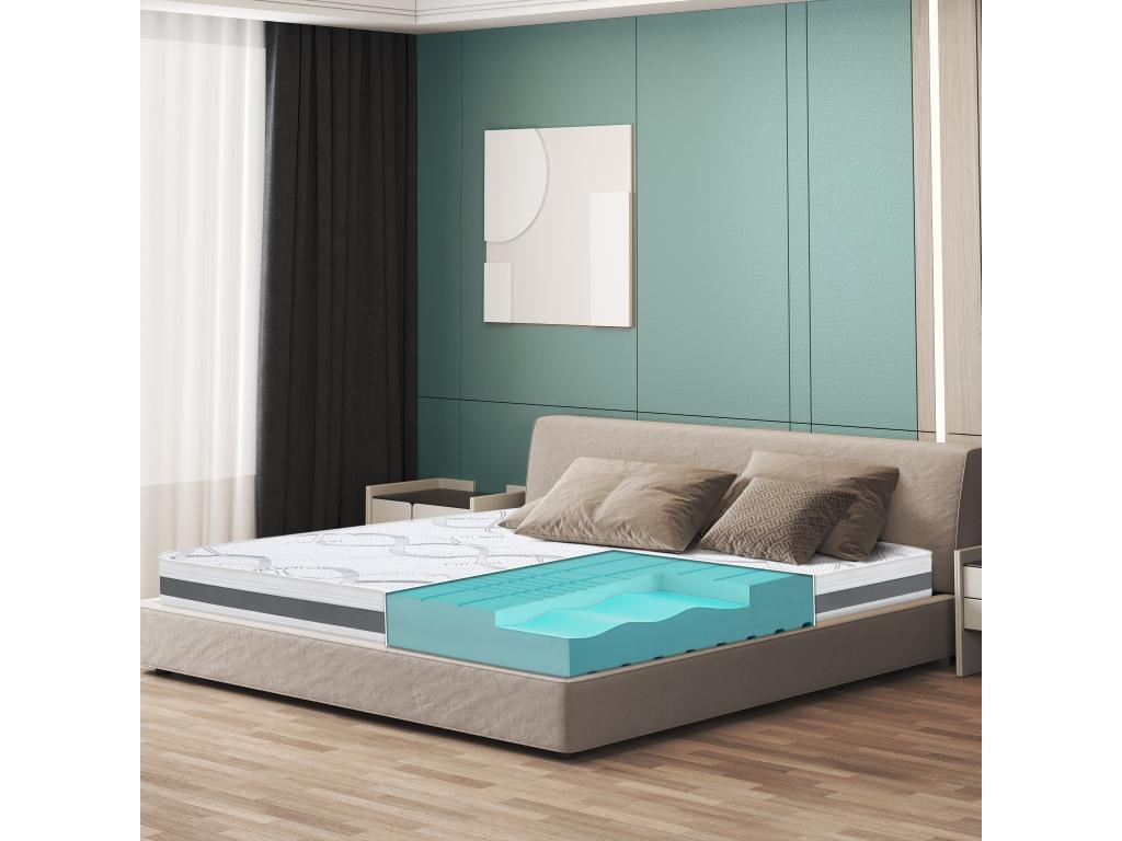Single Mattress 75x160 with Memory Foam - Premium Quality - Height 16 cm - Made in Italy