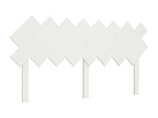 White Headboard 159.5x3x80.5 cm Solid Pine Wood