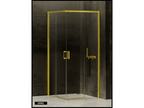 Sliding Shower Door with Side Panel - 70x100x200 - LIGHT GOLD - PREMIUM