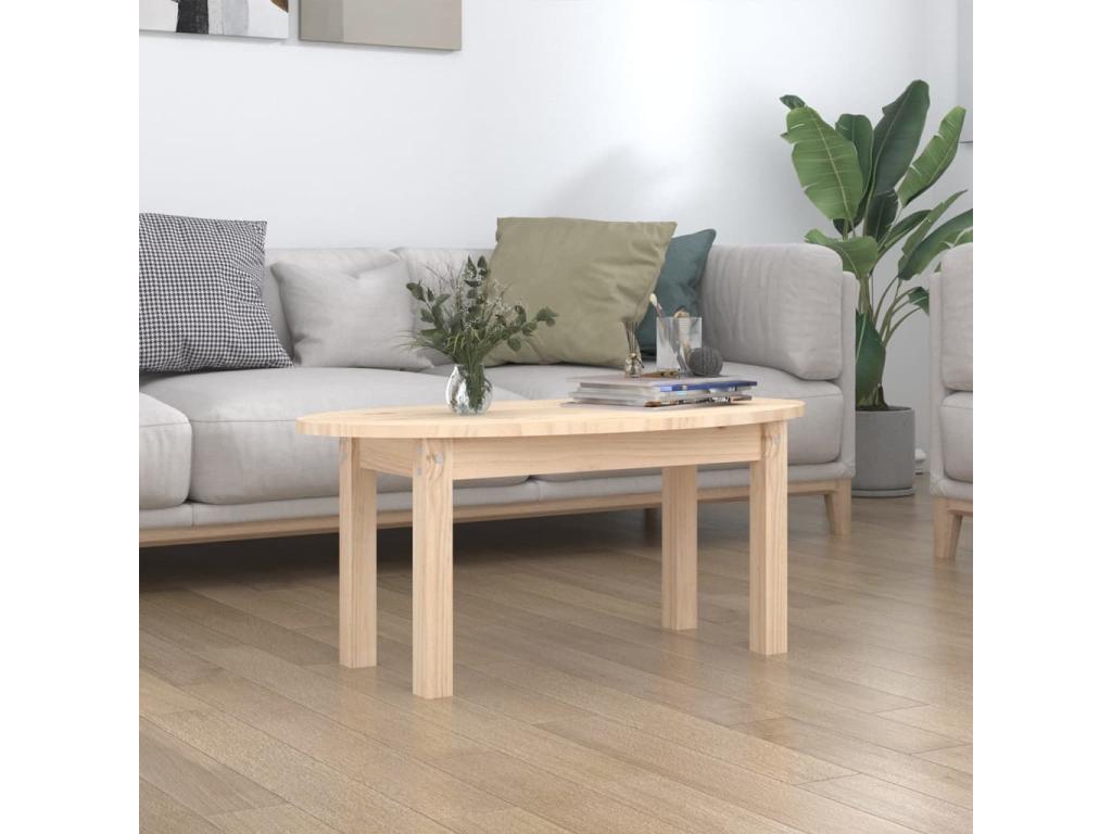 Coffee table 80x40x35 cm Solid pine wood