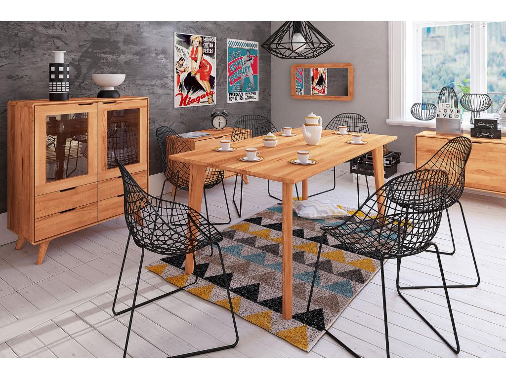 Meublori - Table in natural oiled beech heartwood 90x160