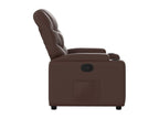 Brown Faux Leather Reclining Armchair