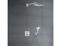 Meublori Ecostat Square chrome thermostatic recessed shower pack with Briochin cleaner