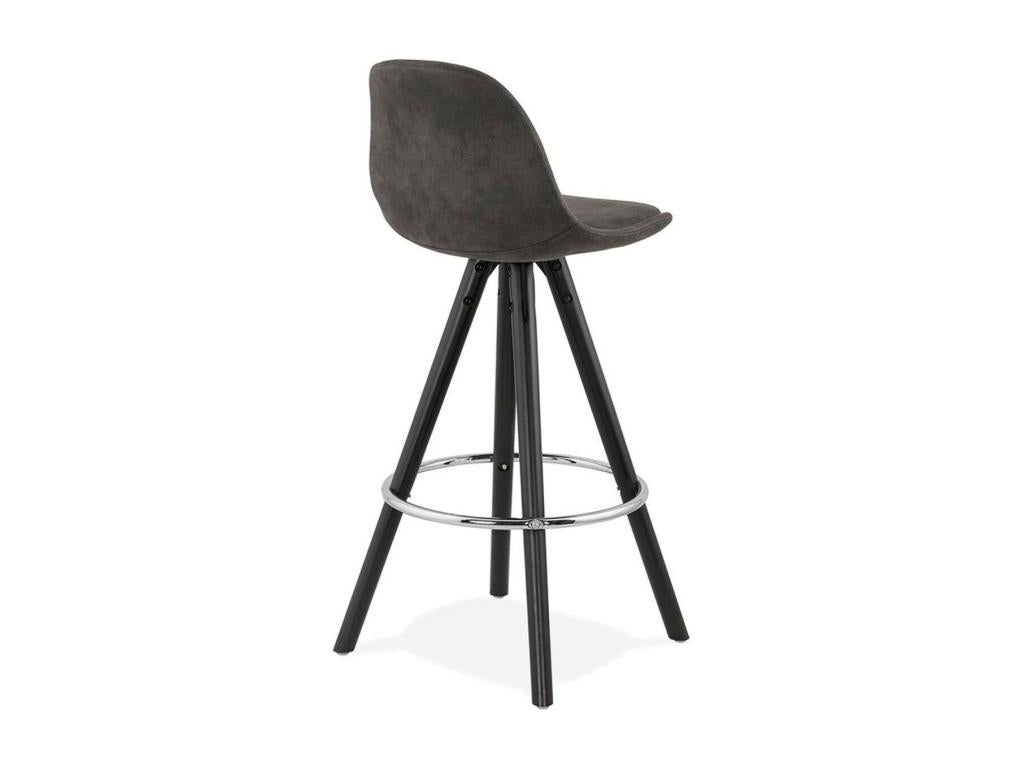 Meublori Scandinavian Bar Stool 87cm Grey / Black