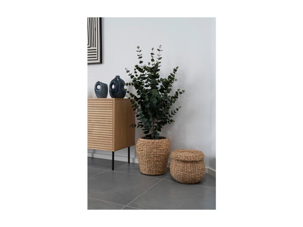 Meublori Decorative Storage Basket, Brown, 30x30x26.5 cm