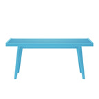 Plank and Beam Mid Century Single Wood Entryway Bench - 41.3 L x 16.5 W x 17.5 H